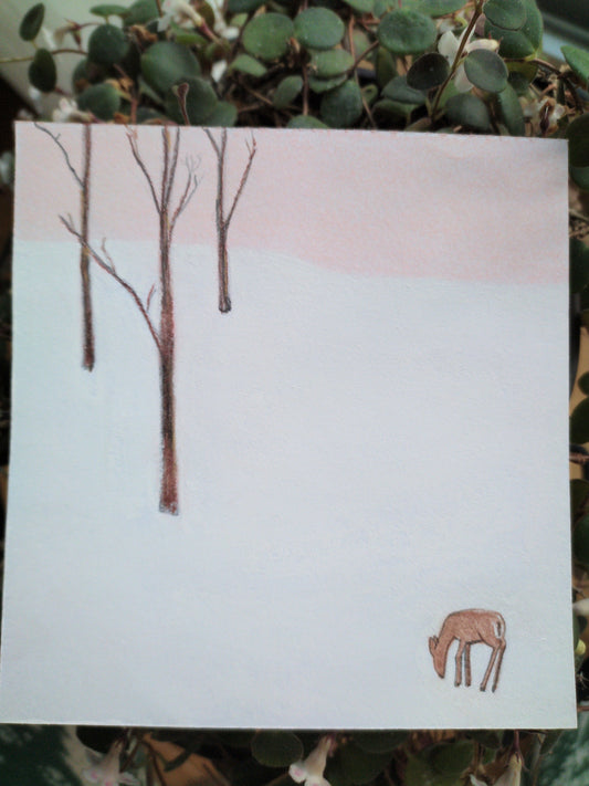 valentines day sky + deer