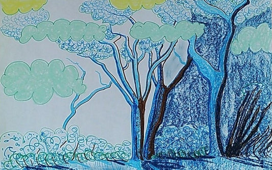 leaves clouds